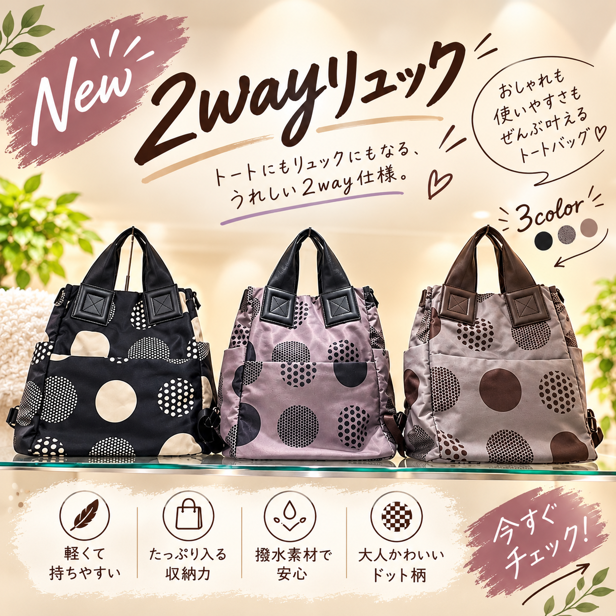 多機能リュック