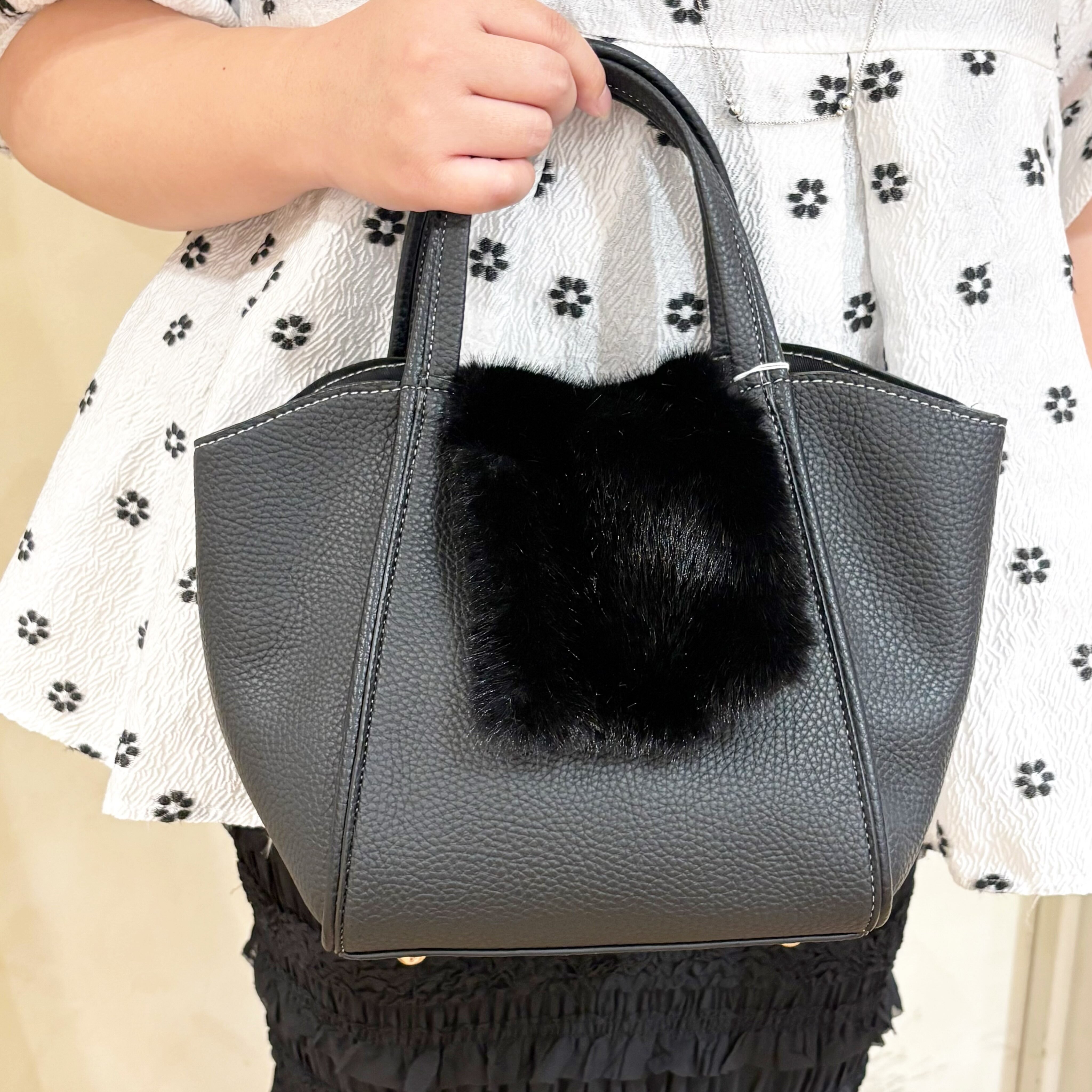 フェイクファー合皮BAG