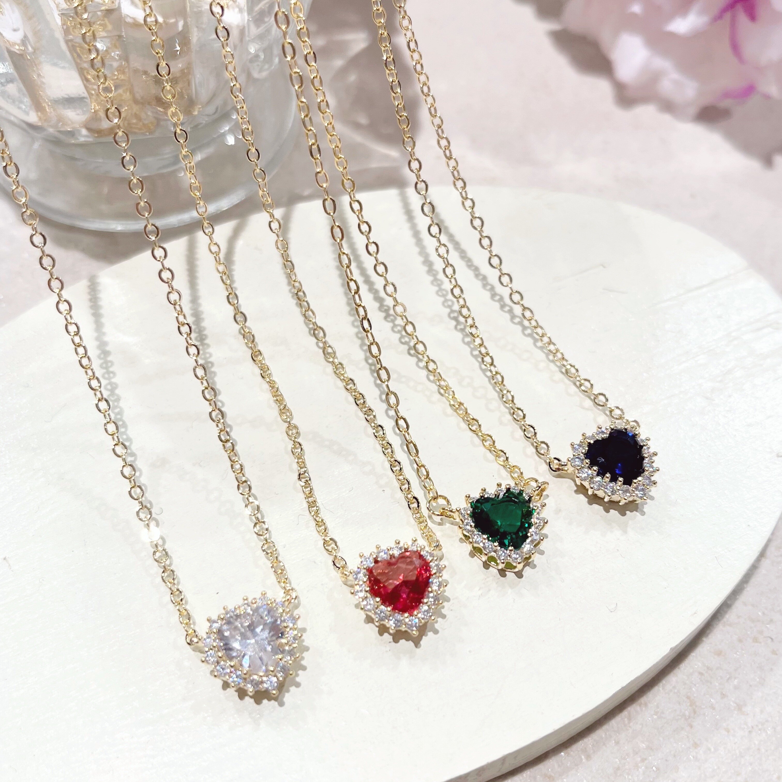 ハートプチネックレス