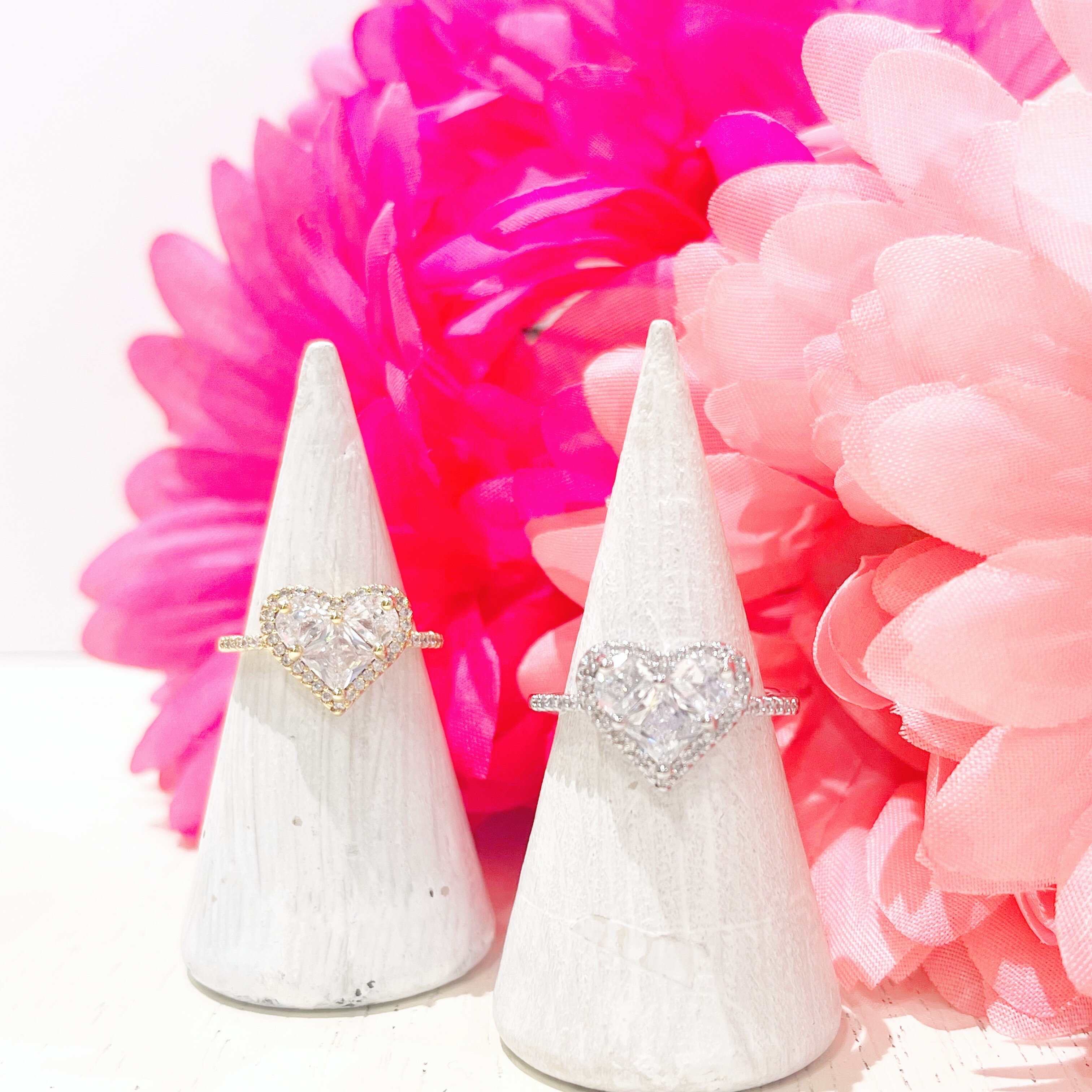 ハートビジューリング