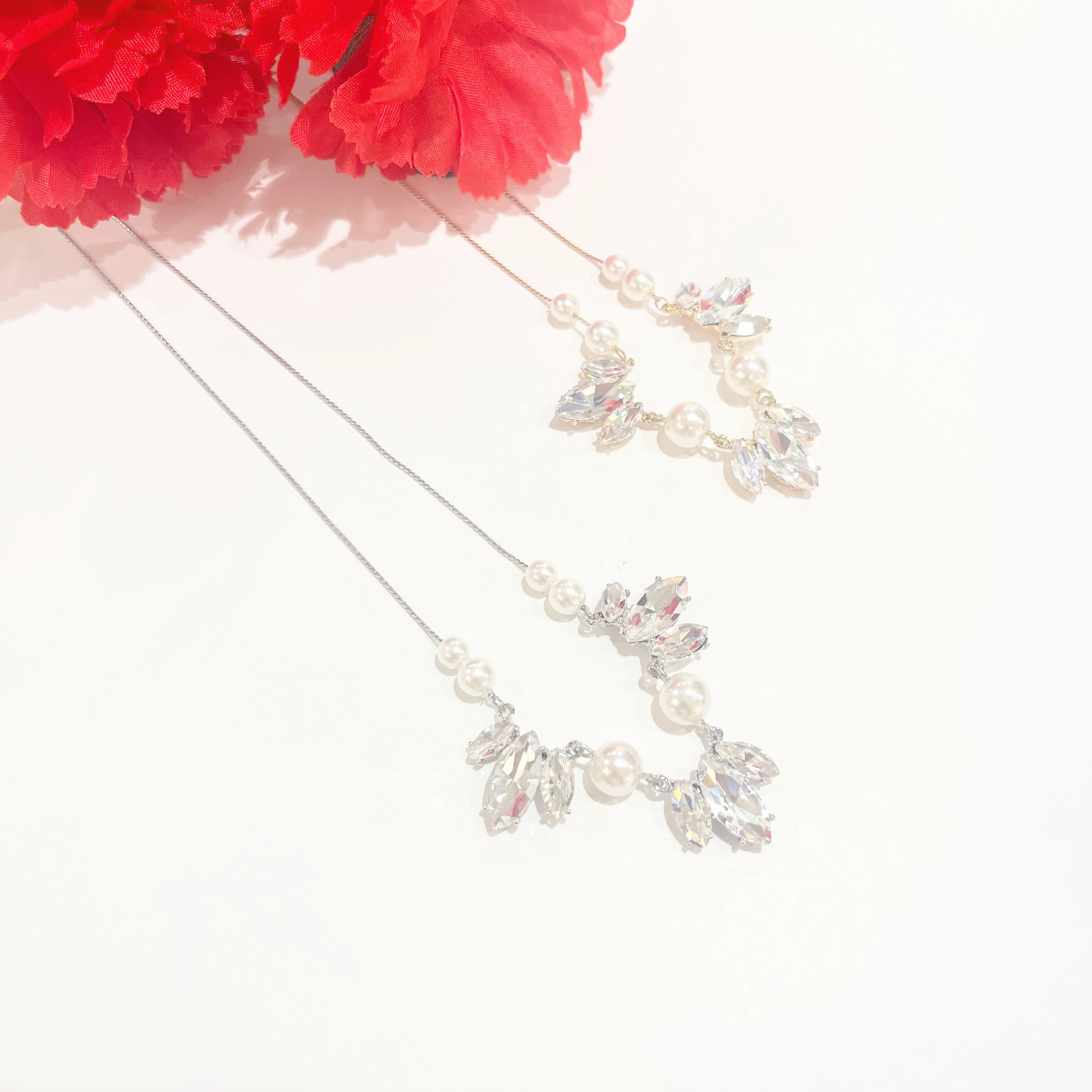 ビジューネックレス