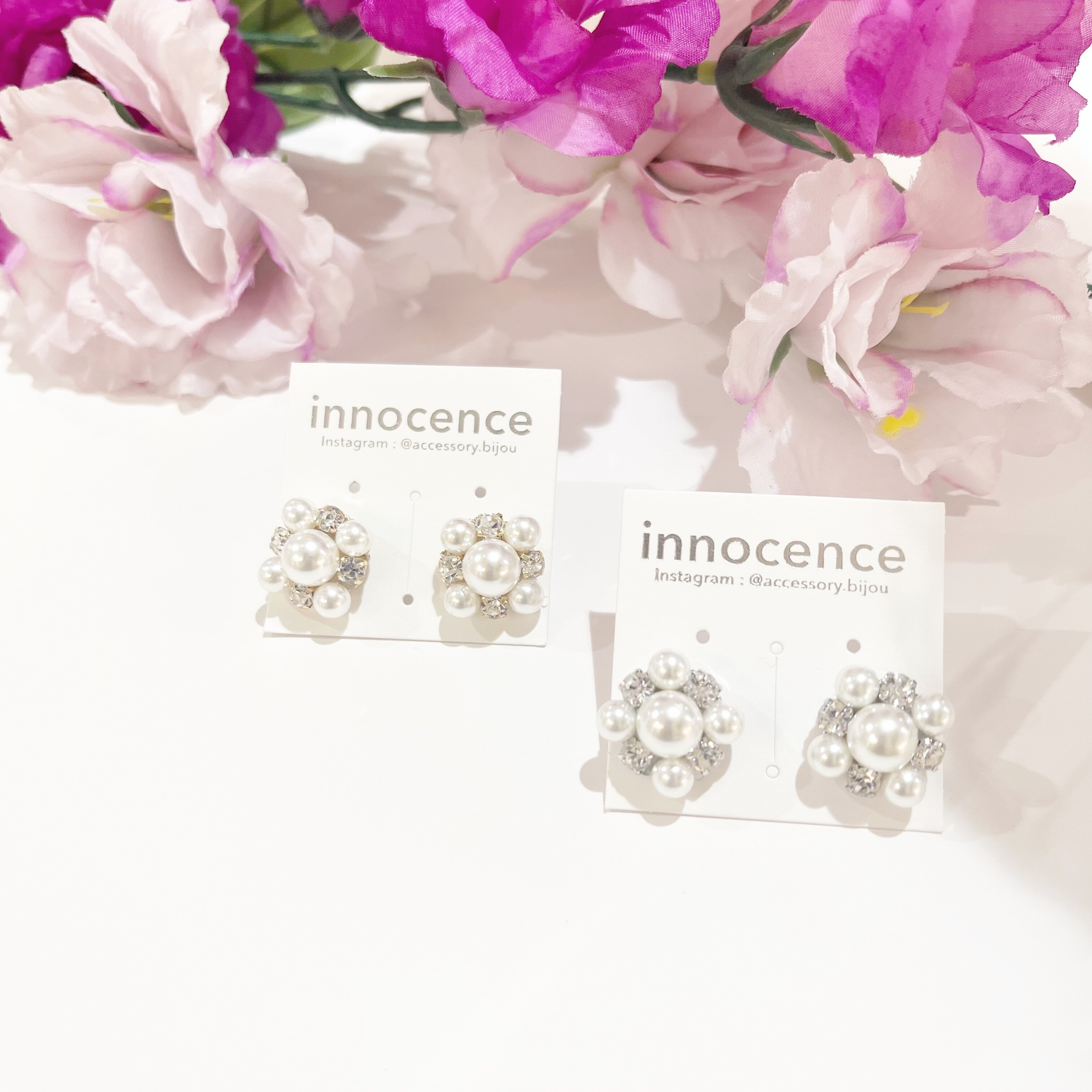 パールビジューピアス